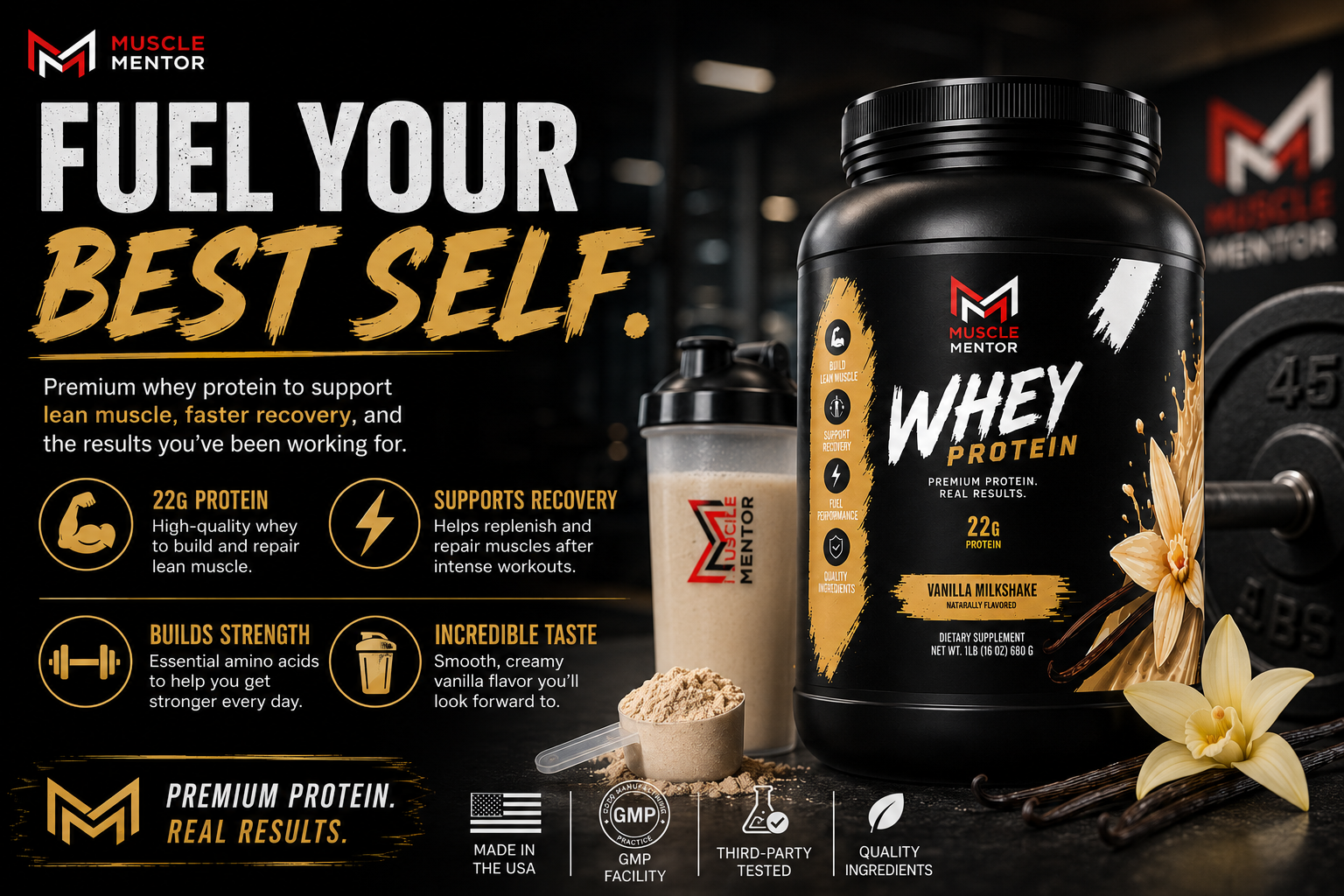Performance Whey Protein Blend (Vanilla)