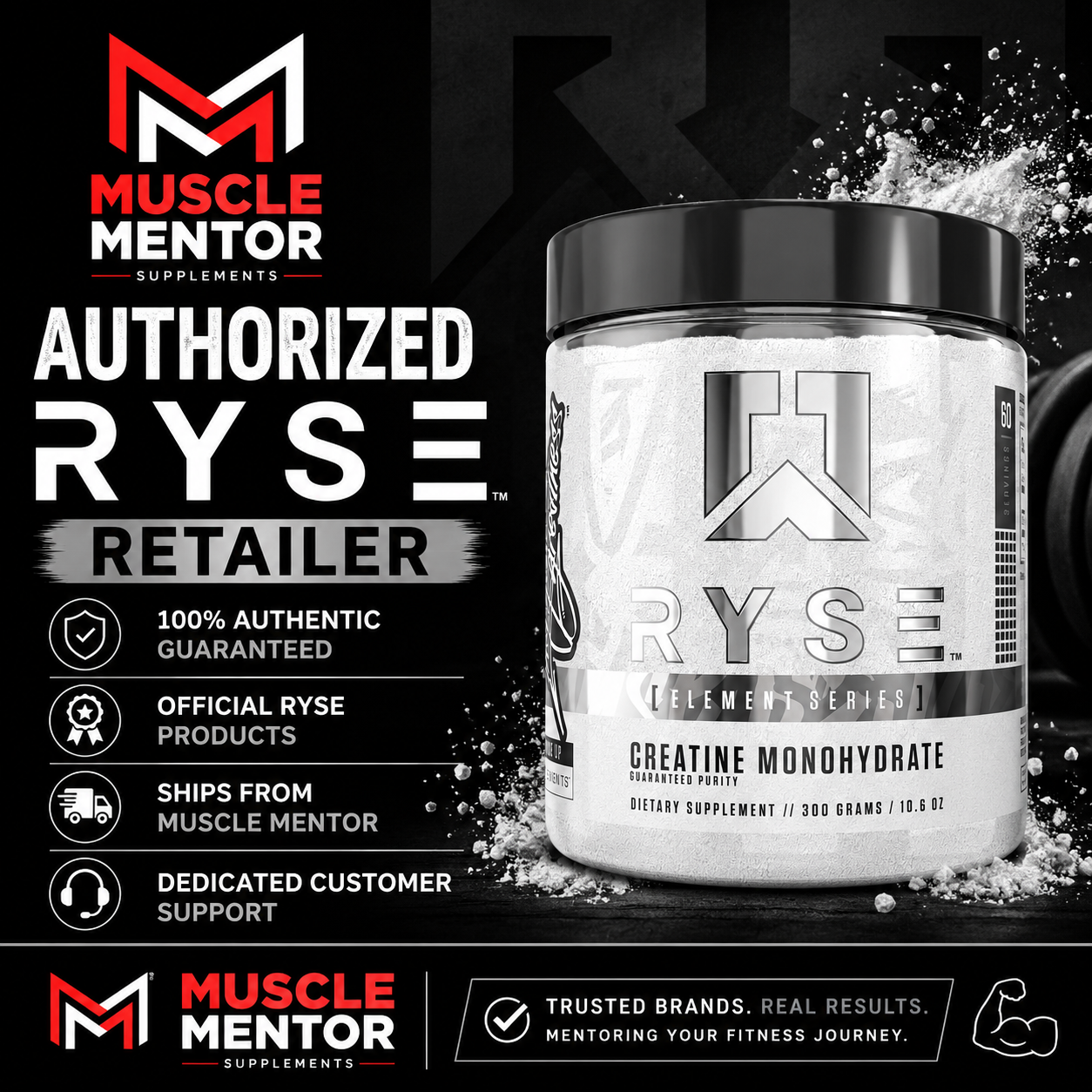 RYSE Creatine Monohydrate