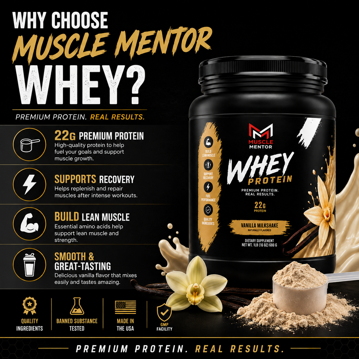 Performance Whey Protein Blend (Vanilla)