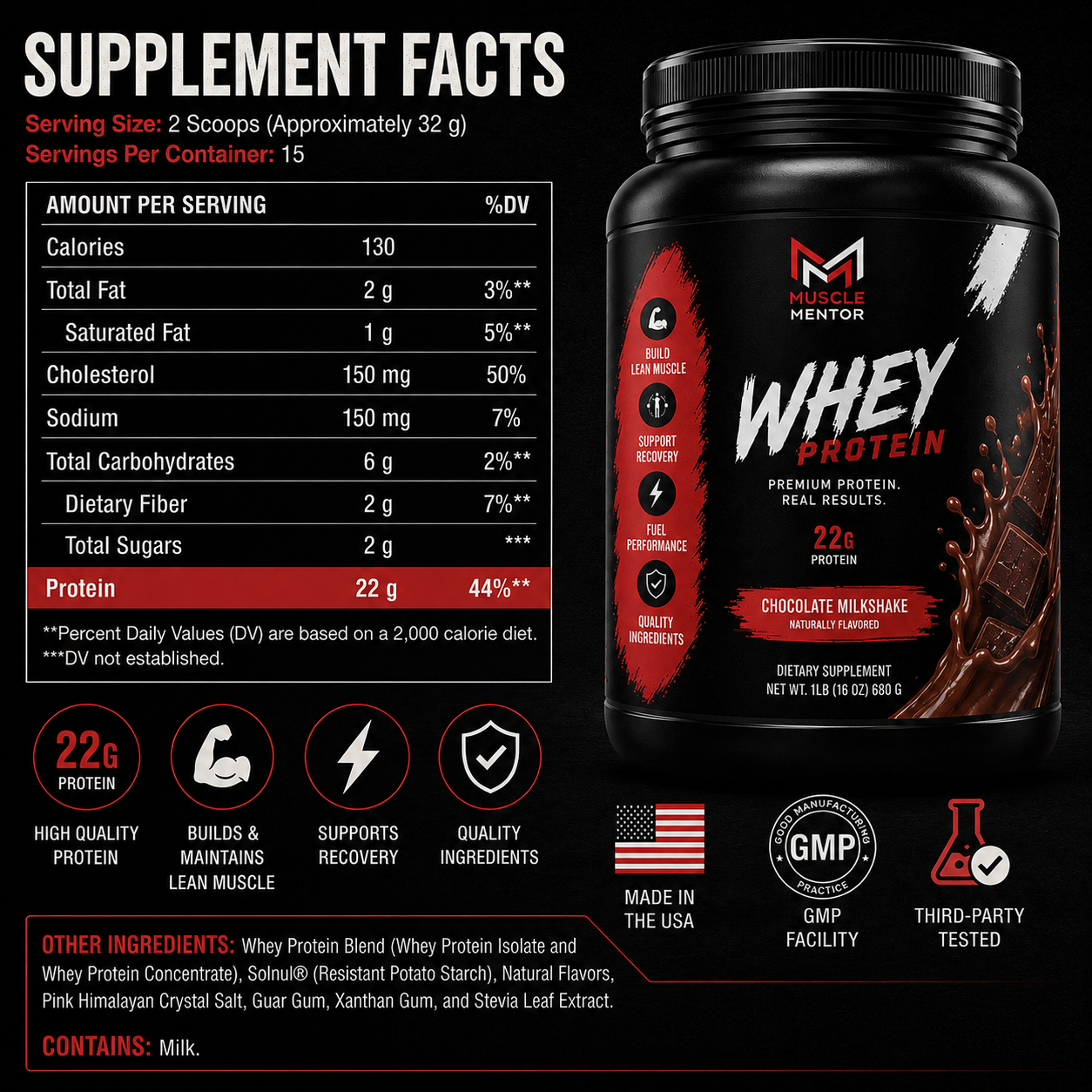 Performance Whey Protein Blend (Chocolate)
