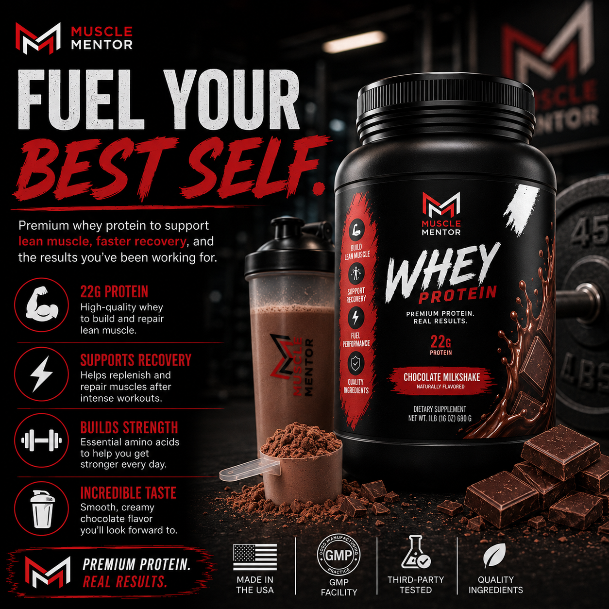 Performance Whey Protein Blend (Chocolate)